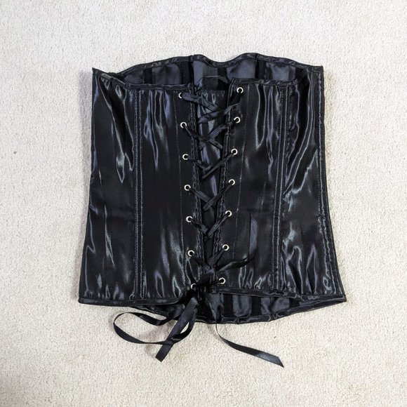 (Bundle 2 for $10) EUC Black Costume Corset - Picture 6 of 11